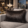 Brown Bear Rectangular Cushion | Brown Rectangular Faux Fur Cushions
