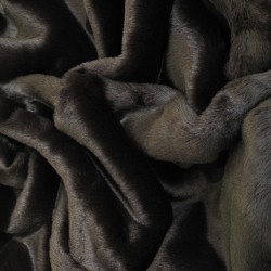 Bison Rectangular Faux Fur Cushions | Rectangular Brown Fur Cushions