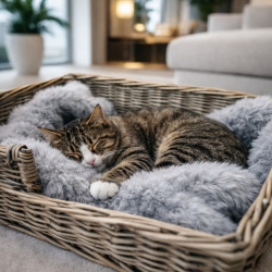 Luxury Faux Fur Dog Blankets | Ash Faux Fur Dog Blanket | Grey Blanket