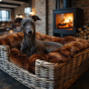 Couverture pour animaux de compagnie Raynard en fausse fourrure | Couvertures marron en fausse fourrure pour chiens et chats |