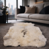 Peau de renne extra large | Tapis en peau de renne | Grand tapis en peau de renne clair
