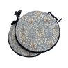 Coussins de siège ronds en denim à motif tête de serpent | Coussins de siège circulaires à motifs