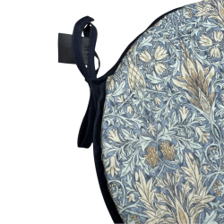 Coussins de siège ronds en denim à motif tête de serpent | Coussins de siège circulaires à motifs