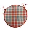 Coussins de chaise ronds à carreaux Highland Check Automne | Coussins de chaise ronds à carreaux tartan