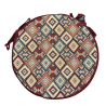 Coussins de siège ronds style tapisserie aztèque pour bistro | Coussins de siège ronds style bohème pour bistro