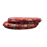 Coussins de siège ronds bistro William Red Tapestry | Coussins de siège ronds rouges bistro