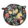 Coussins de chaise ronds Bistro à motif de fruits noirs | Coussins de chaise ronds à motif de fruits