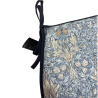 Coussin d'assise en forme de D en denim Snakeshead | Coussins d'assise en forme de D William Morris
