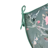 Coussins d'assise en velours de style chinoiserie en forme de D | Coussins d'assise de luxe en velours en forme de D