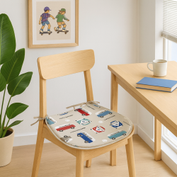 Coussins de siège classiques en forme de D pour camping-car | Coussins de chaise modernes et ludiques en forme de D |