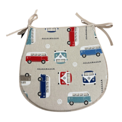 Classic Camper D Shaped Seat Pads | Modern Fun D Shaped Chair Pads |