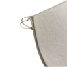 Plain Linen D Shaped Seat Pads | Plain Beige Classic D Shaped Seat Pads