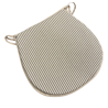 Grey Stripe D Shaped Seat Pads | Extra Thick Striped D Shaped Seat Pad