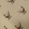 Petits coussins de chaise réversibles en forme de « D » à motif de faisans | Lot de 2, 4, 6 ou 8 coussins de chaise