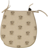 Large Pug Reversible 'D' Shape Seat Pads | Set of 2,4,6,8 Chair Pads