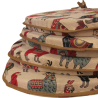 Coussins de siège en forme de D à motif lama | Coussins de siège en forme de D à motif animal
