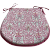 Coussin de siège en forme de D, motif tête de serpent cramoisi | Coussins de siège à motifs en forme de D |