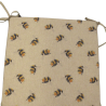 Bumble Bees Reversible Square Seat Pads | Set of 2,4,6 or 8 Chair Pads