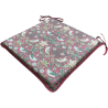 Square Seat Pad Strawberry Thief Crimson | Floral Red Square Seat Pads