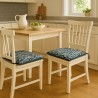 Coussin de siège carré, tapisserie d'ébène à motif de branches de saule | Coussins de siège William Morris