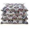Coussins de siège carrés pour chien en tapisserie | Coussins de siège carrés en tapisserie à motifs animaliers