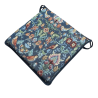 Square Seat Pad William Denim Tapestry | Multicoloured Tapestry Seat Pads
