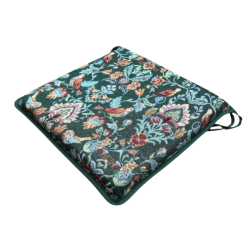 Square Seat Pads William Green Tapestry | Green Square Chair Pads |