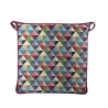 Big Holland Tapestry Square Seat Pads | Multicoloured Square Chair Pads