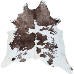Tapis en peau de vache marron et blanche extra large | Peau de vache naturelle extra large