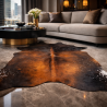 Large Brown Cowhide Rug | Large Brown Cow Hide | Natural Hair on Hide