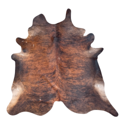 XX/Large Brown Brindle Cowhide Rug | Double XL Brindle Cow Hide |