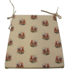 Petits coussins de chaise réversibles coniques à motif coq | Lot de 2, 4, 6 ou 8 coussins
