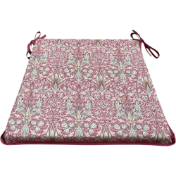 Coussin d'assise conique Snakeshead Crimson | Coussins d'assise imprimés William Morris