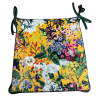 Coussins de chaise coniques en velours Midsummer | Coussins de chaise coniques en velours à motifs floraux