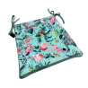 Coussins d'assise fuselés Velvet Tranquillity | Coussins de chaise en velours à motif floral |