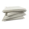 Coussins de siège coniques à rayures blanches | Coussins de siège coniques à rayures avec attaches |
