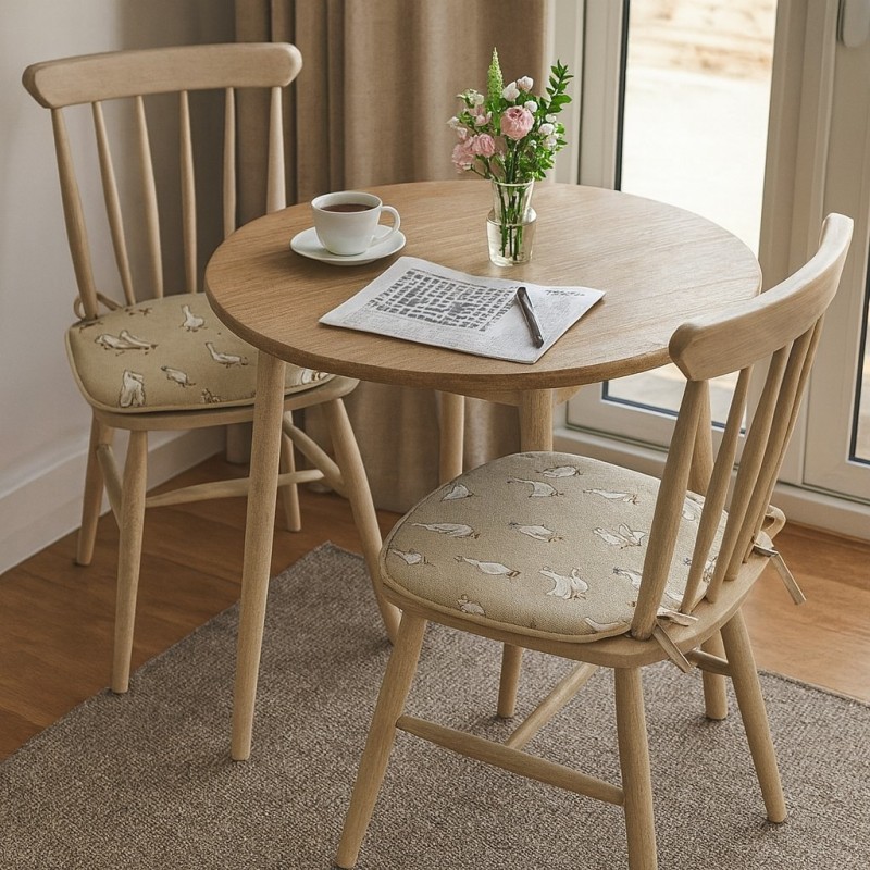 Shabby Duck Spindle Seat Pads | Extra Thick Patterned Spindle Chair Pads
