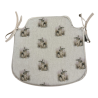 Rabbit Spindle Shaped Seat Pads | Rabbit Print Spindle Seat Pads |