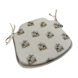 Rabbit Spindle Shaped Seat Pads | Rabbit Print Spindle Seat Pads |