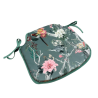 Velvet Chinoiserie Spindle Seat Pads  | Luxury Printed Velvet Seat Pads