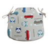 Classic Camper Spindle Shaped Seat Pads | Printed Spindle Chair Pads