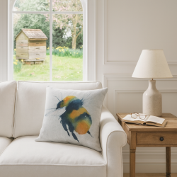 Coussins réversibles grand format motif abeille | Coussins réversibles | Coussin bourdon