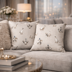 Housse de coussin Canard shabby chic | Coussins Canard shabby chic | Housses de coussin Canard