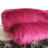 CLEARANCE! Magenta Faux Fur Bed Runner | Bright Pink Fur Bed Runner
