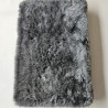 Genuine Sheepskin Pet Bed. Orthopaedic Dog Bed. Long-Haired Grey Pet Bed Medium