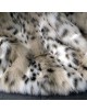 Siberian Lynx Faux Fur Throw