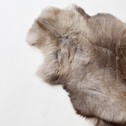 Large Brown Reindeer Hide Rug | Natural Reindeer Skin Rug