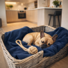 Petrol Blue Fleece Dog Blanket | Fleecy Dog Blanket | Blue Pet Blanket