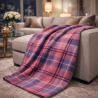 Red Tartan Throw | Red Tartan Check Blanket | Red Tartan Check Throws