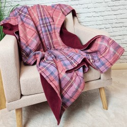 Plaid à carreaux tartan rouge | Couverture à carreaux tartan rouge | Plaids à carreaux tartan rouge